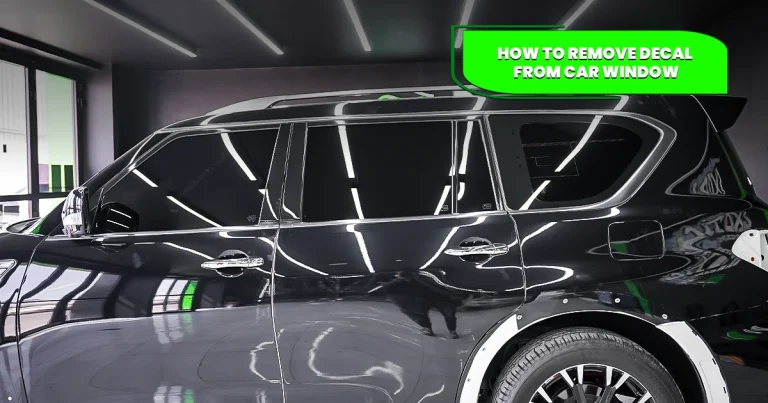 how to remove decal from car